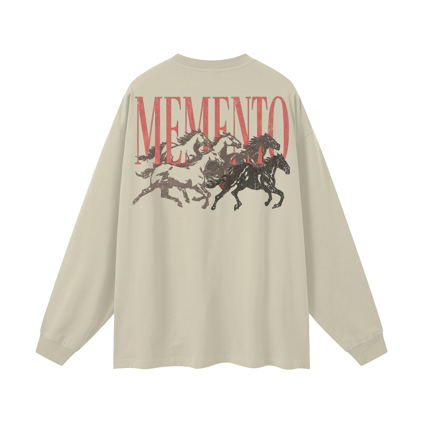 Memento Herd Oversized Unisex Long Sleeve T-Shirt - Memento Mori Clothing