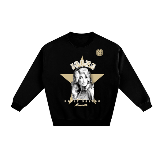 Dolly Parton Fleeced Sweatshirt - Memento Mori Clothing