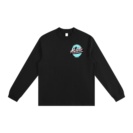Hustle Non-Shrink Mock Neck Sweatshirt - Memento Mori Clothing