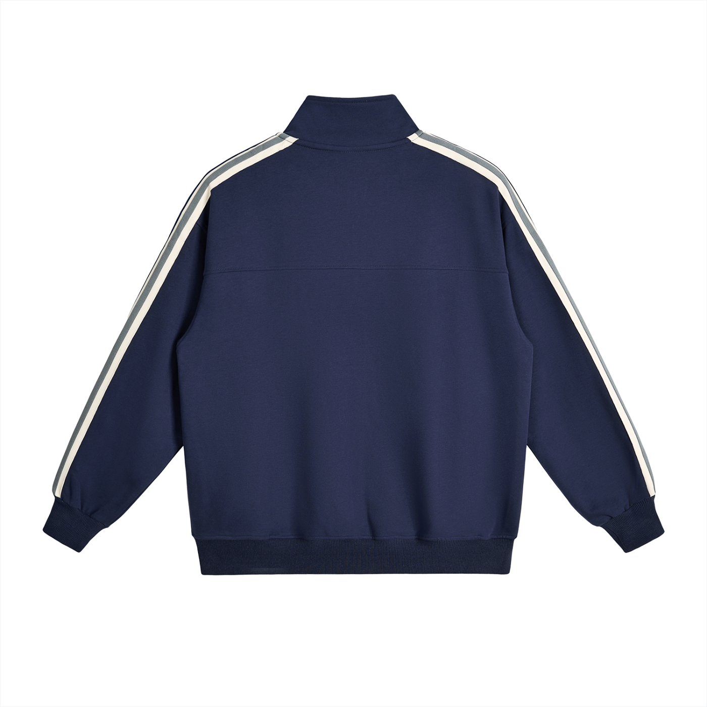 Contrast Side-Stripe Stand Collar  Jacket - Memento Mori Clothing