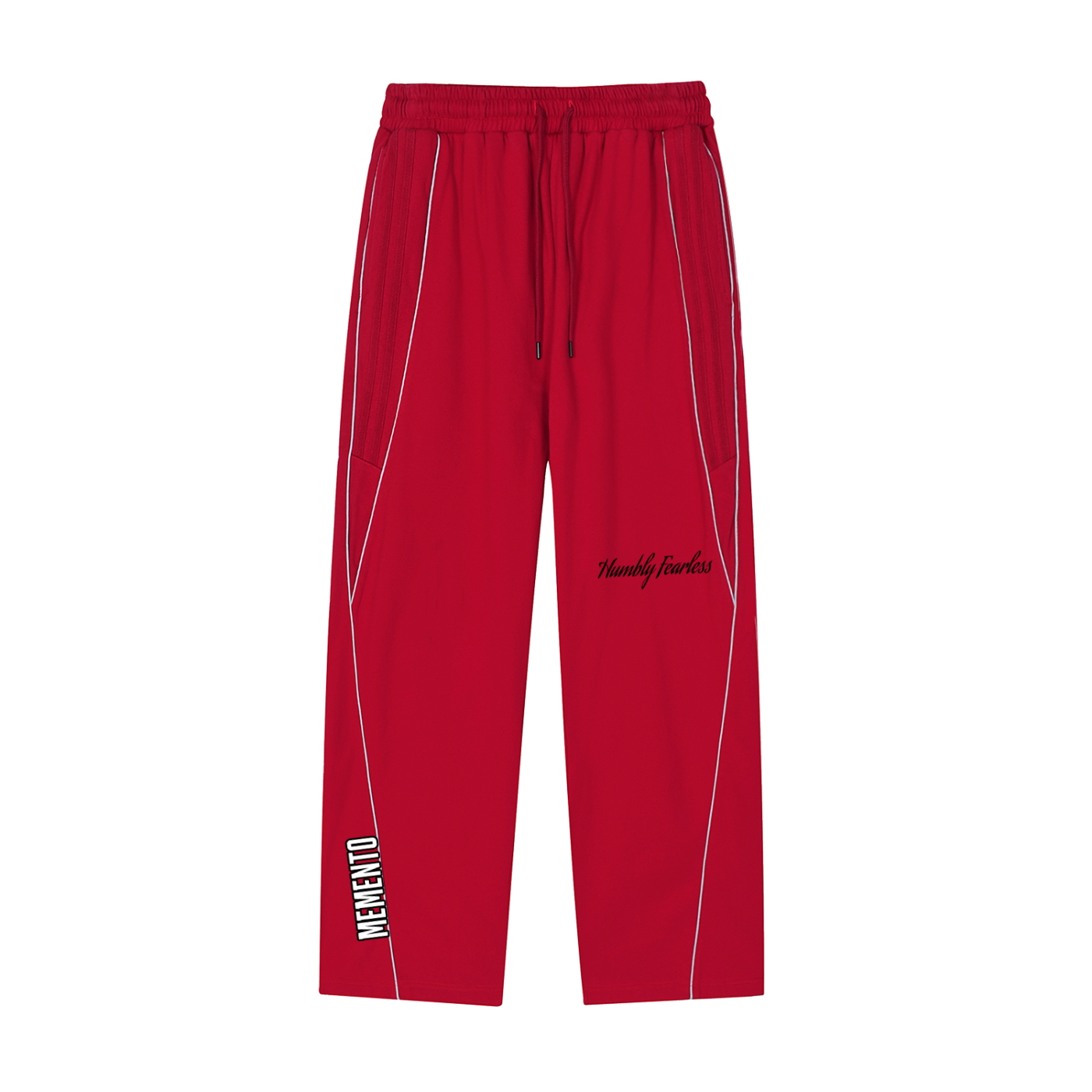 Reflection Striped Straight-Leg Sweatpants - Memento Mori Clothing
