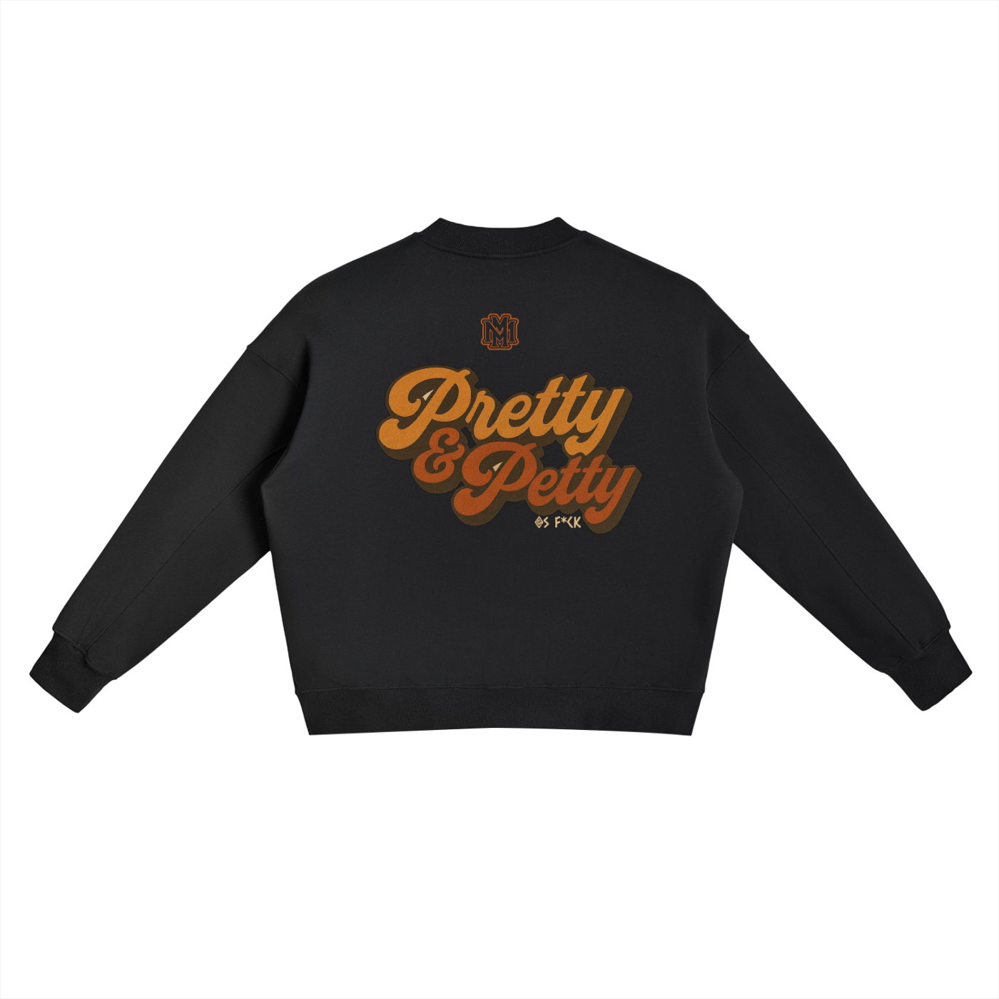 Pretty and Petty Side Slit Crewneck Sweatshirt - Memento Mori Clothing