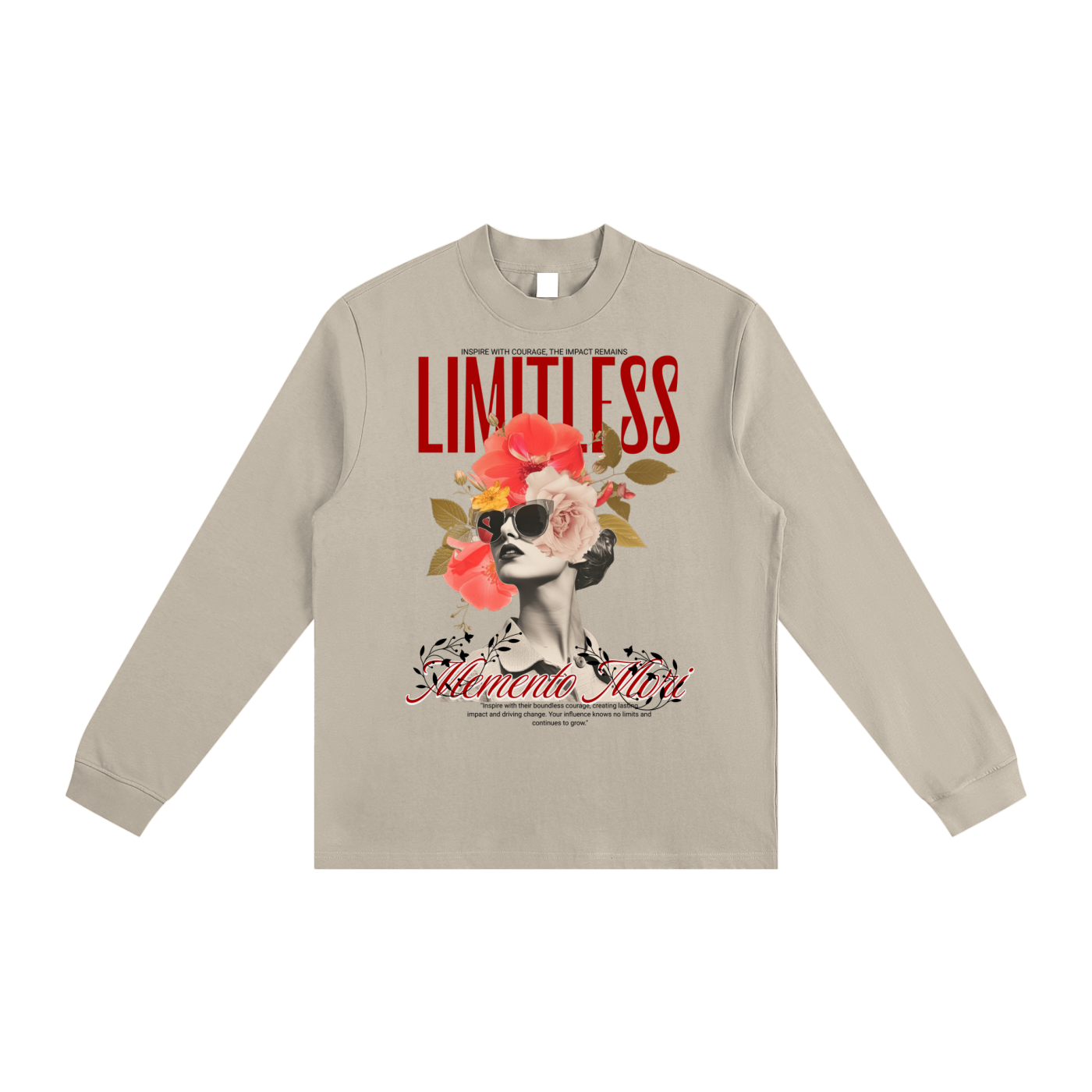Limitless Non-Shrink Mock Neck Sweatshirt - Memento Mori Clothing