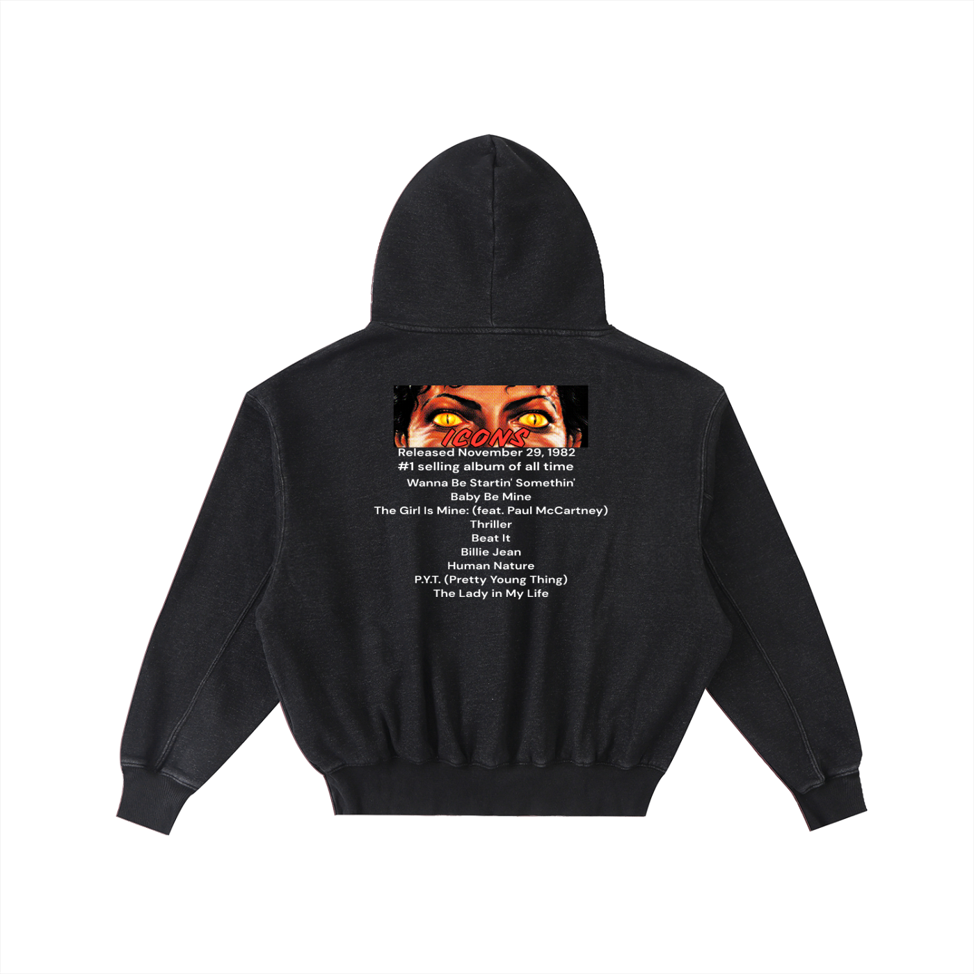 Thriller Frayed Enzyme Washed Fleece Hoodie - Memento Mori Clothing