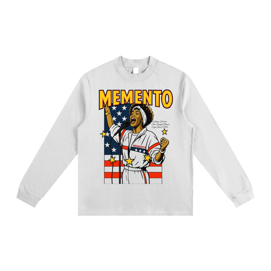 Star Spangle Whitney Non-Shrink Mock Neck Sweatshirt - Memento Mori Clothing