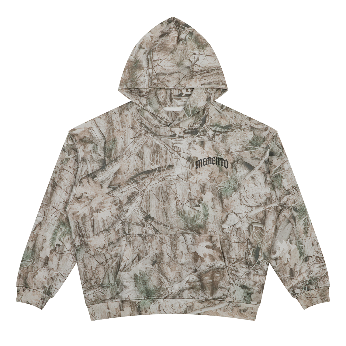 Memento Oversized Fleece Tree Camo Hoodie