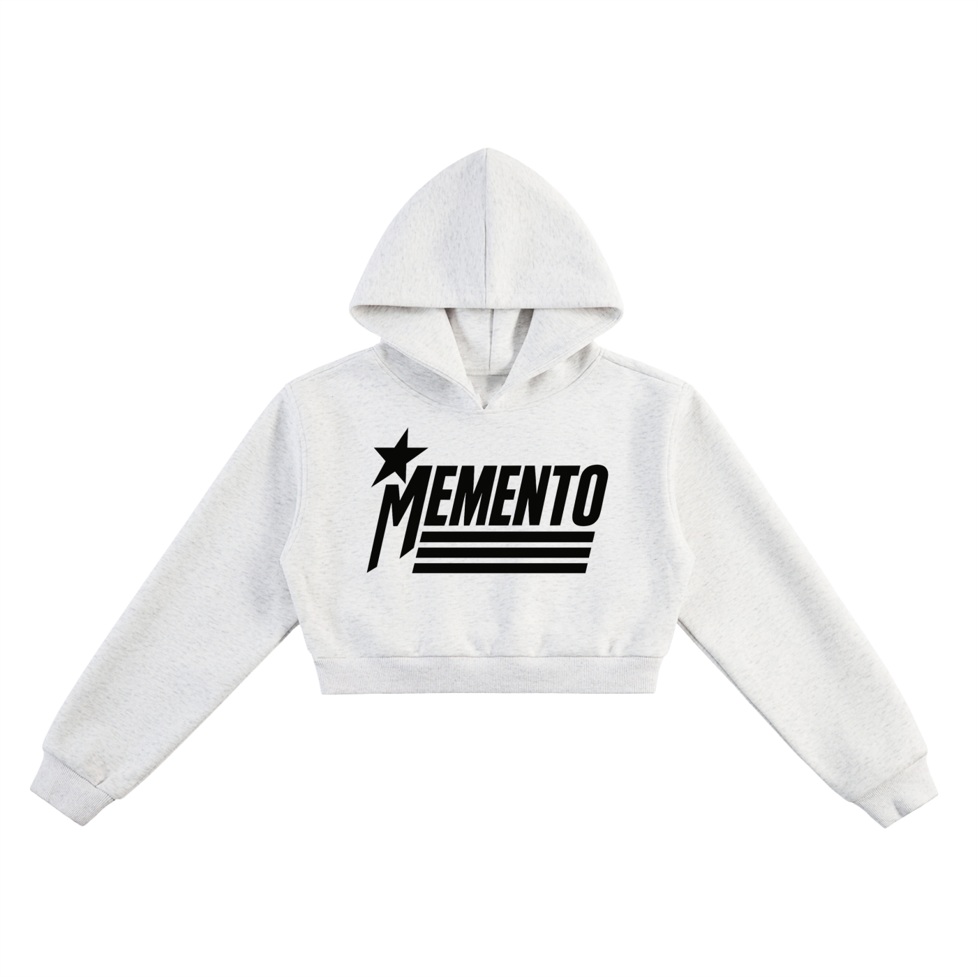 Essential Cropped Hoodie - Memento Mori Clothing
