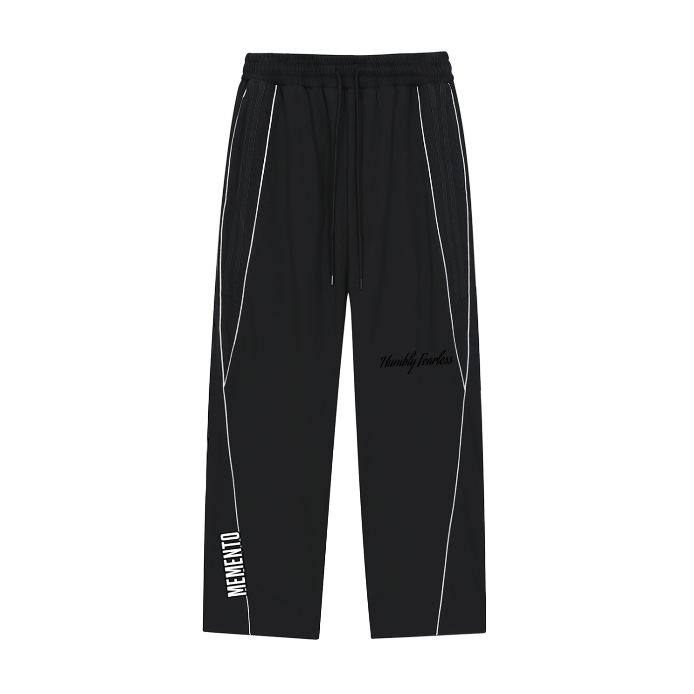 Reflection Striped Straight-Leg Sweatpants - Memento Mori Clothing
