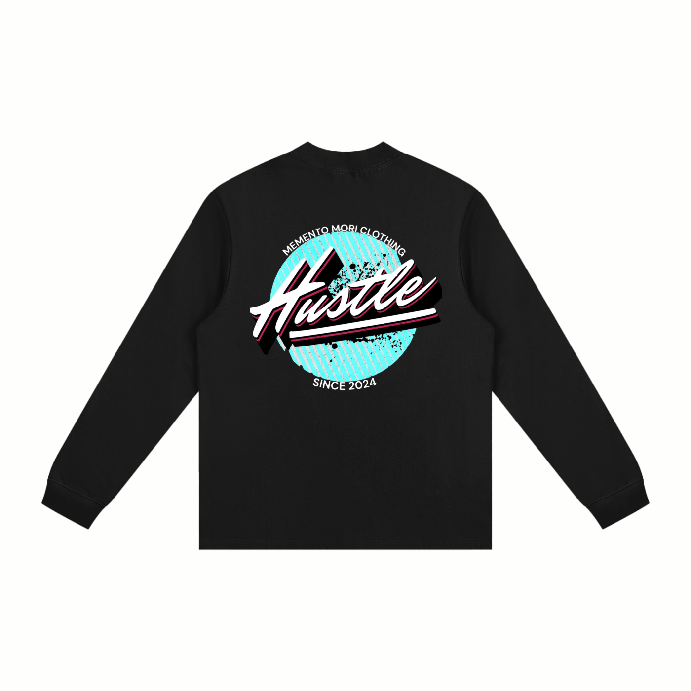 Hustle Non-Shrink Mock Neck Sweatshirt - Memento Mori Clothing