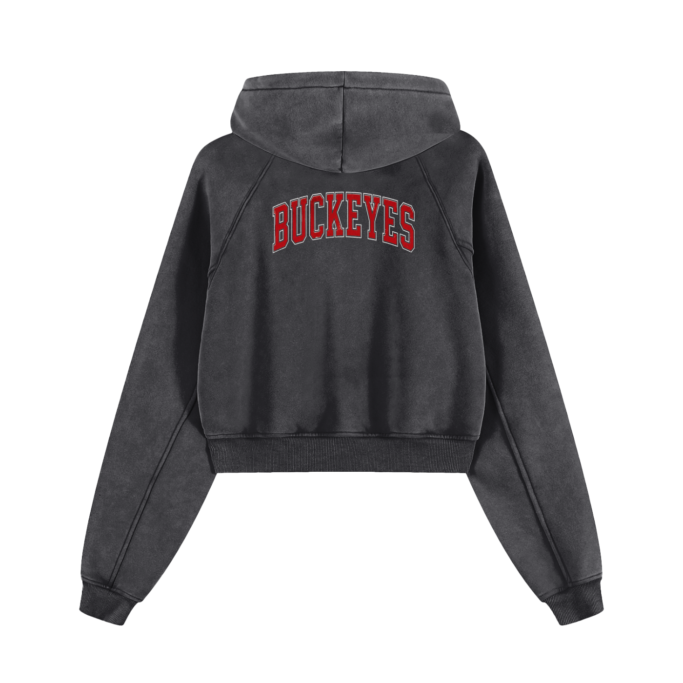 Snow Washed Cropped Hoodie