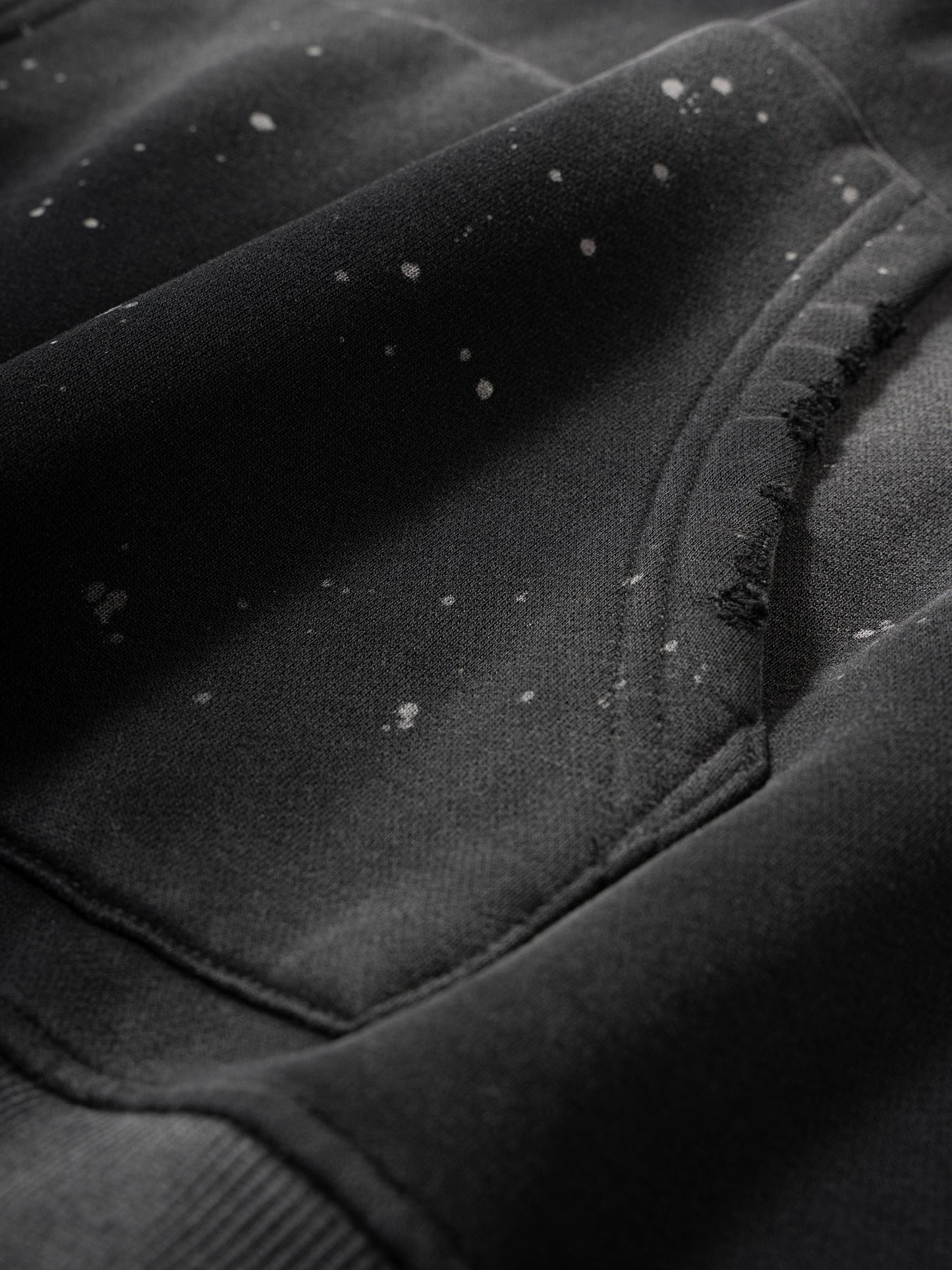 Jackie Vintage Washed Frayed Fleece Hoodie - Memento Mori Clothing