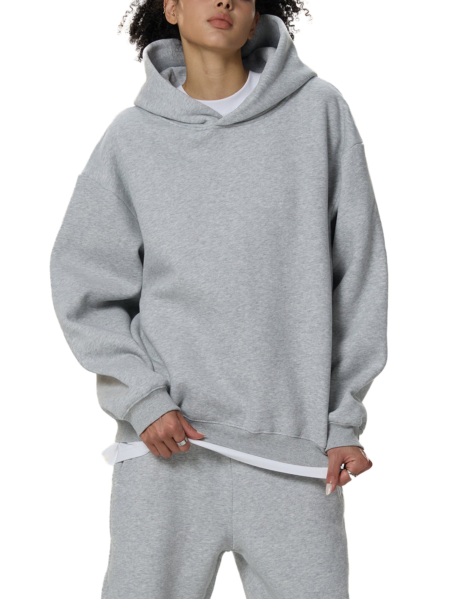 Star-Mento Fleeced Boxy Hoodie - Memento Mori Clothing