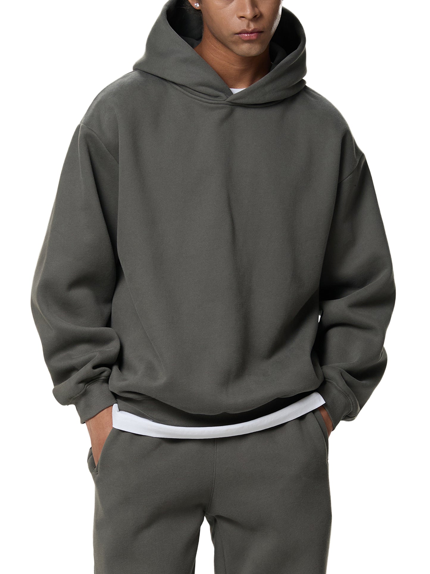 ALI Fleeced Boxy Hoodie - Memento Mori Clothing