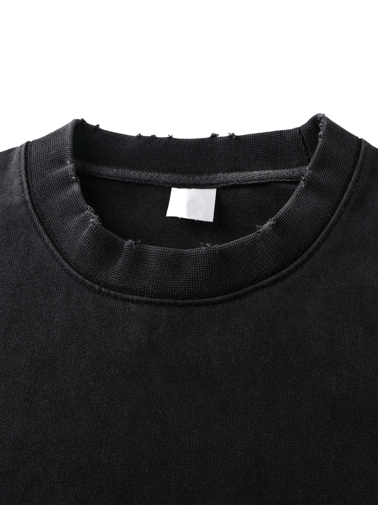 Heavyweight Vintage Washed Frayed T-Shirt - Memento Mori Clothing