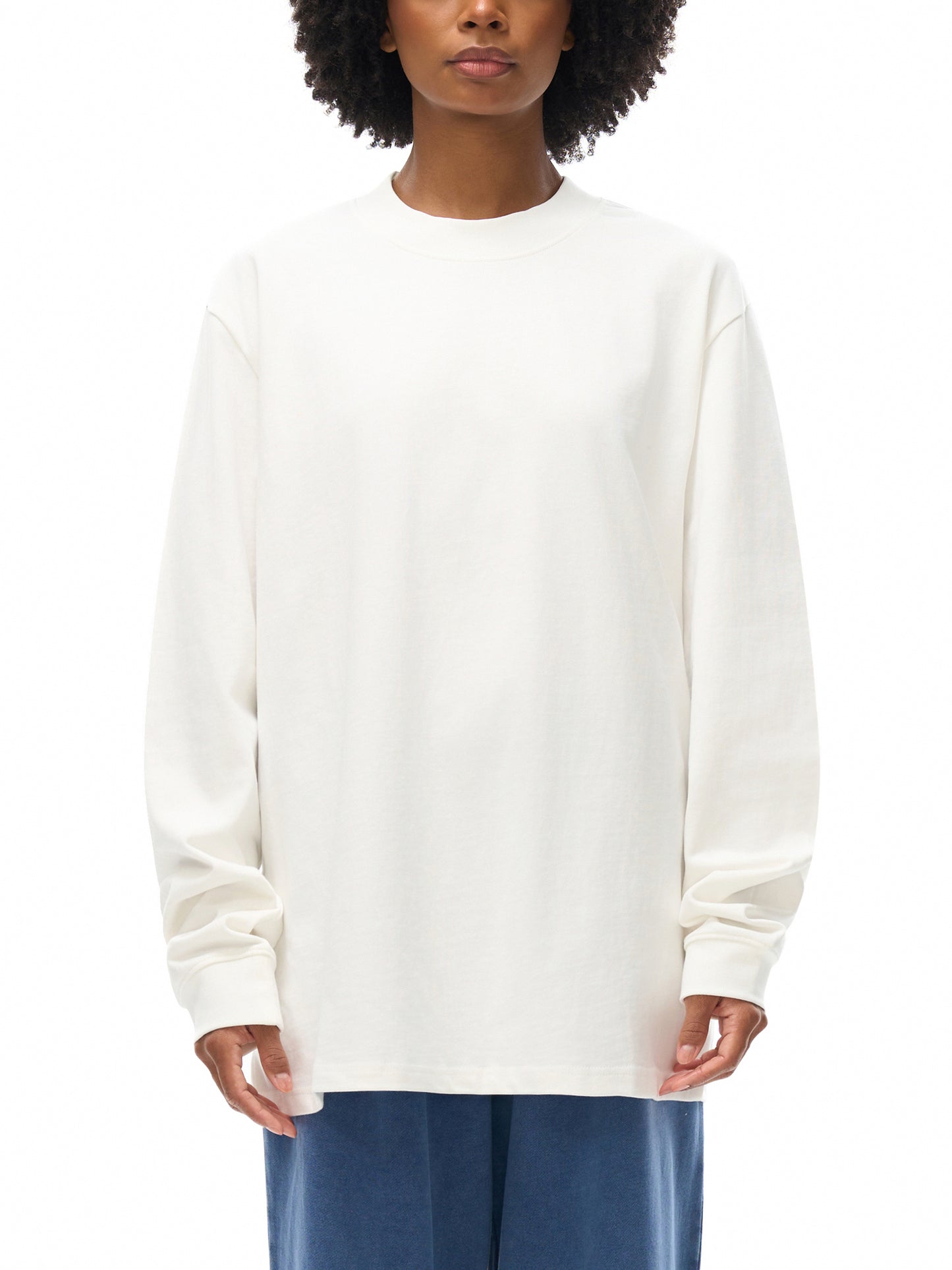 LA Essential Non-Shrink Mock Neck Sweatshirt - Memento Mori Clothing
