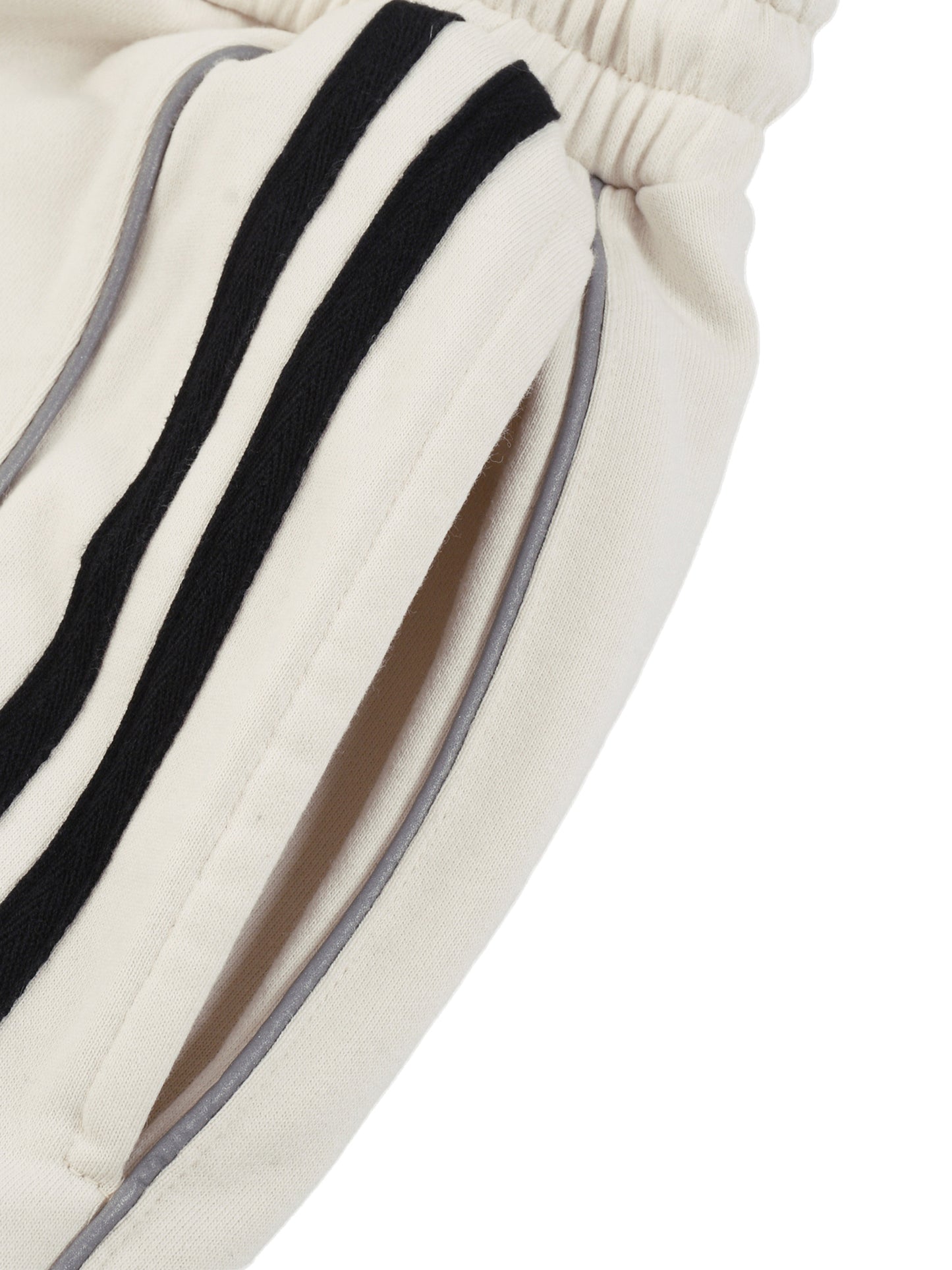 Reflection Striped Straight-Leg Sweatpants - Memento Mori Clothing