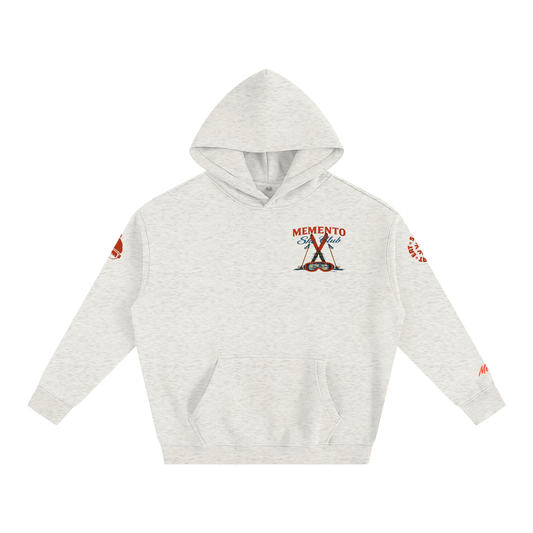 Ski Club Oversize Fleeced Hoodie - Memento Mori Clothing