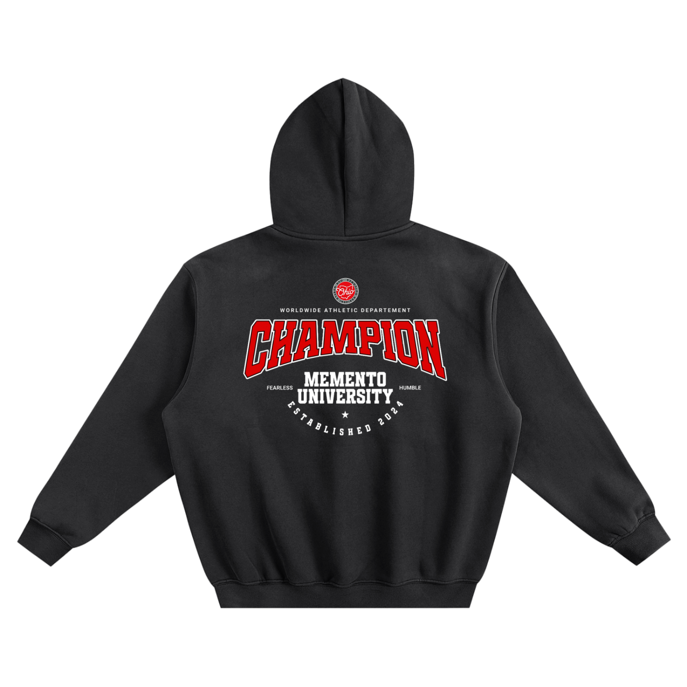 Fleeced Boxy Hoodie - Memento Mori Clothing