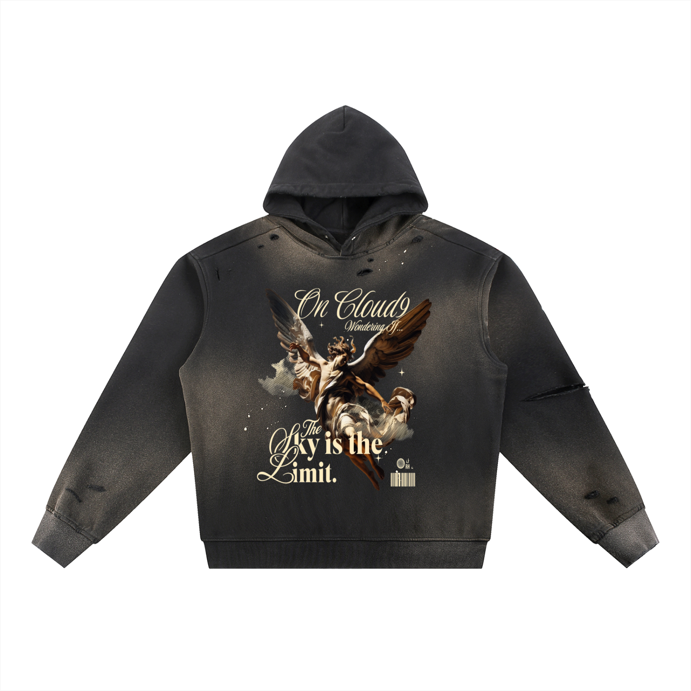 Cloud9 Sun Fade Frayed Hoodie