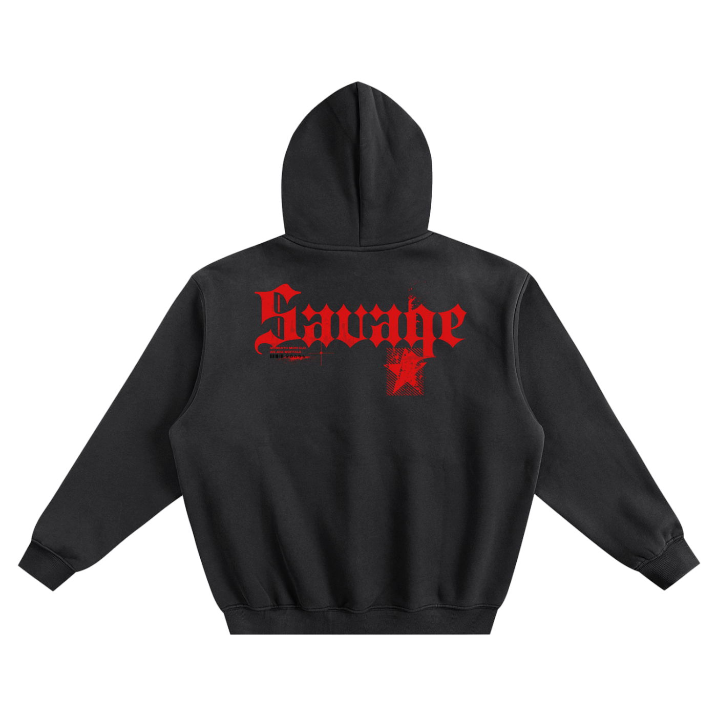 SAVAGE Boxy Hoodie - Memento Mori Clothing