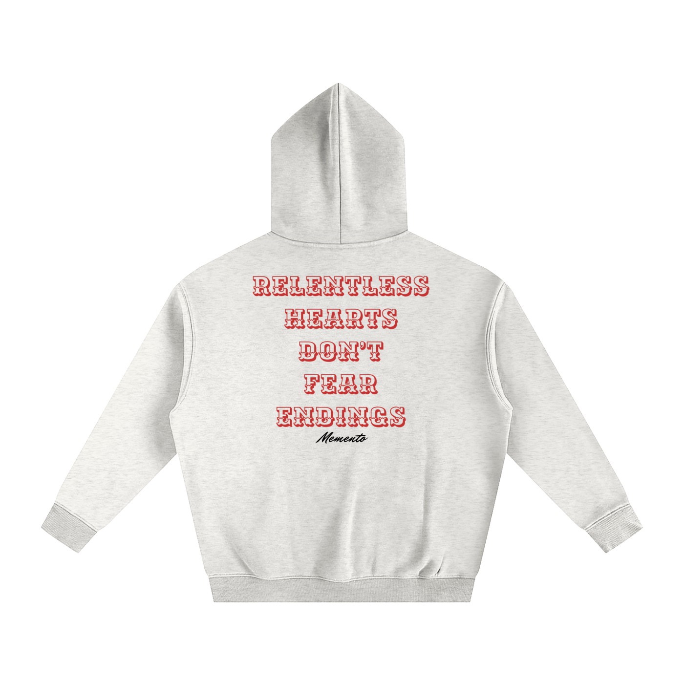 RELENTLESS Fleeced Hoodie - Memento Mori Clothing