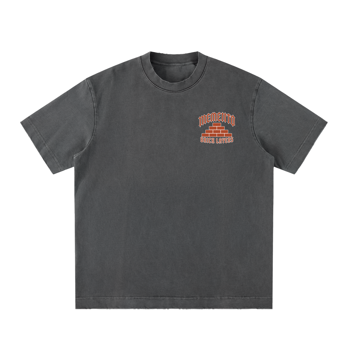 Vintage Brick Layers Washed Frayed T-Shirt
