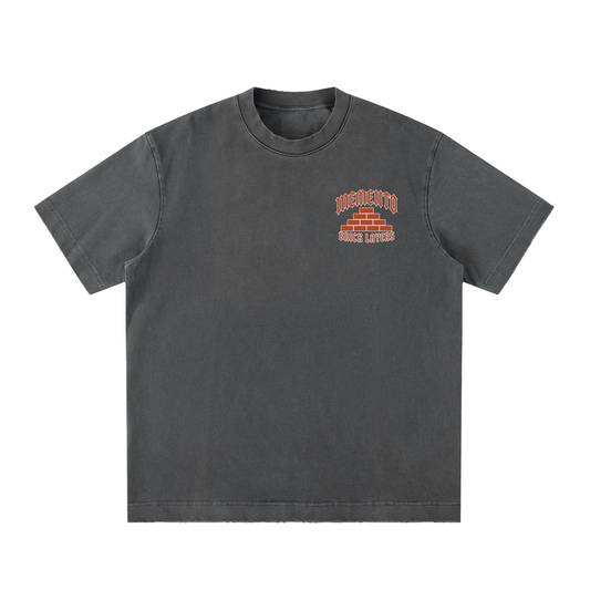 Vintage Brick Layers Washed Frayed T-Shirt