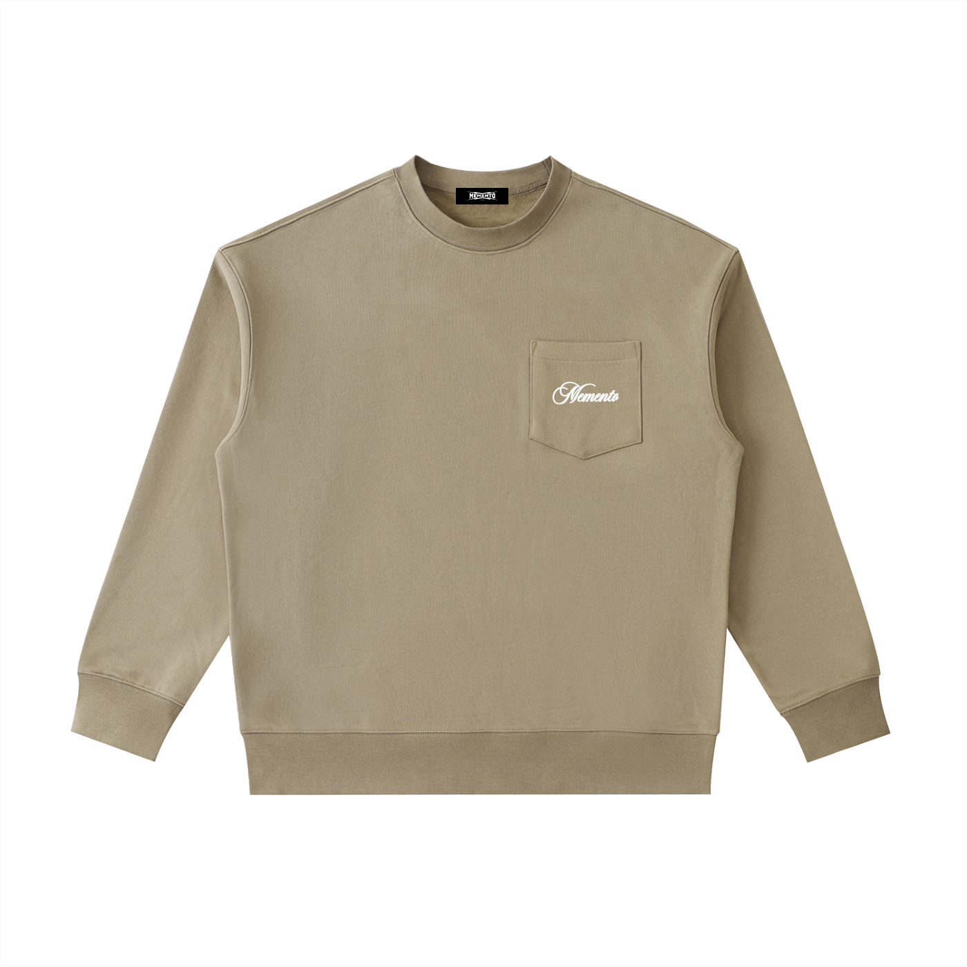Heavyweight Patch Pocket Crewneck Sweatshirt - Memento Mori Clothing