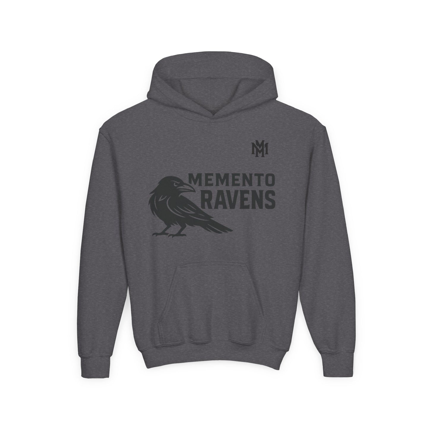Kids Memento Ravens Hoodie — Youth Hooded Sweatshirt - Memento Mori Clothing