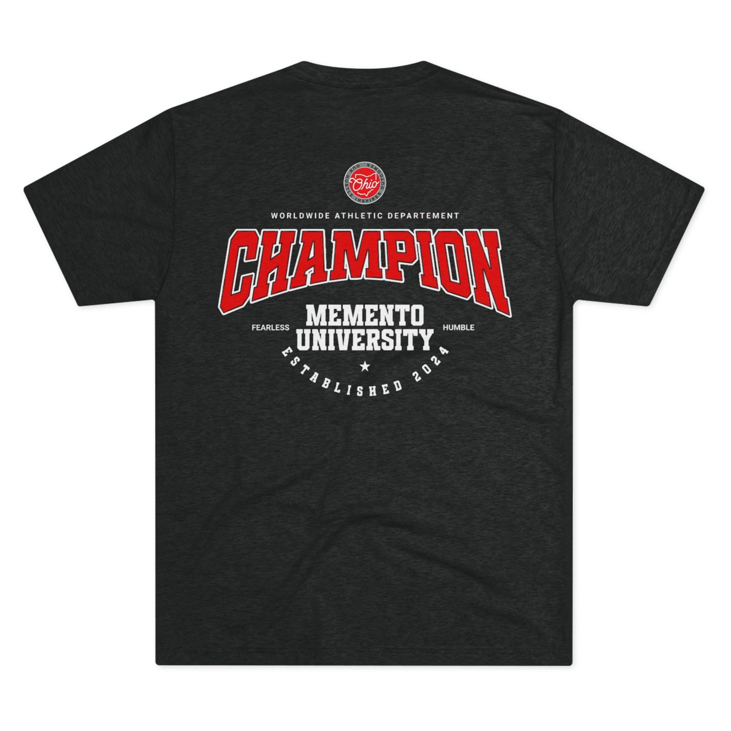 Ohio State Football Tri-Blend Tee - Memento Mori Clothing