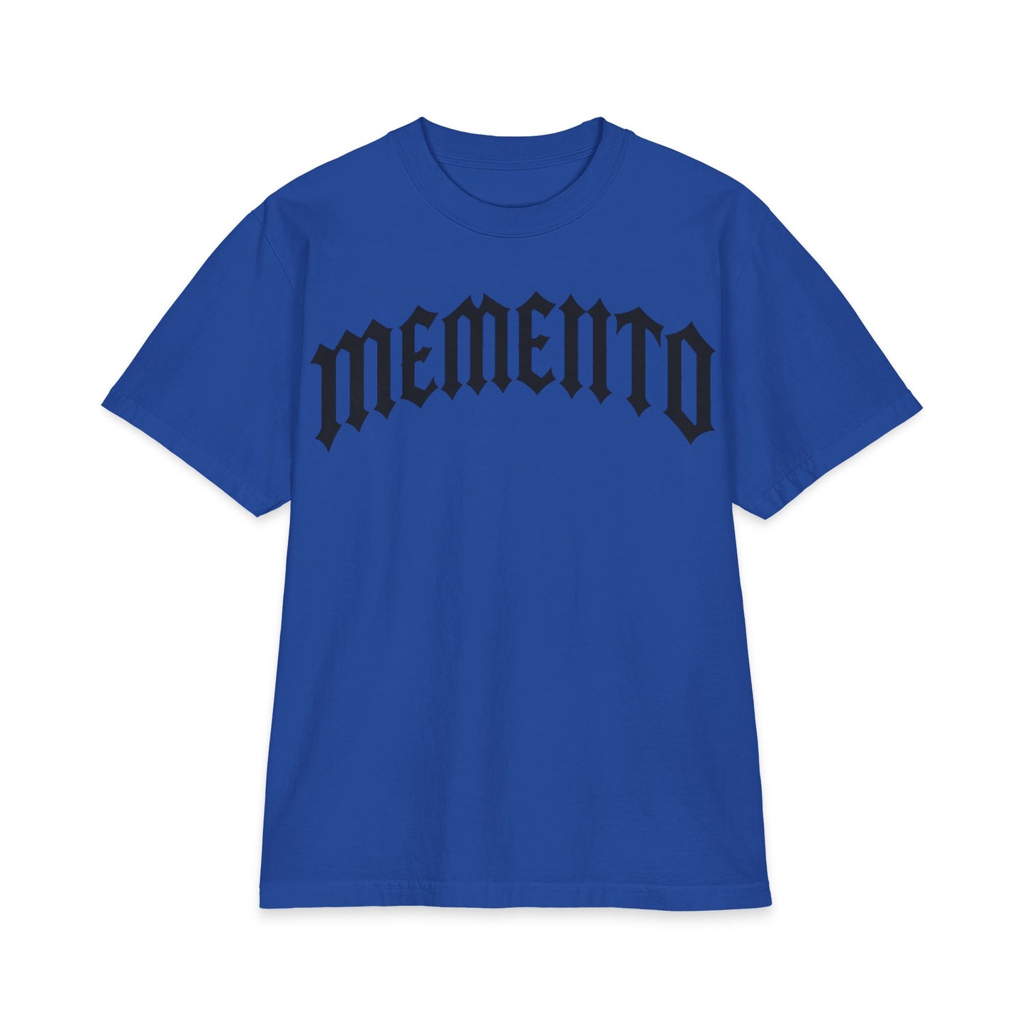 Memento Gothic Tee — 'MEMENTO' Front & MMC Back Graphic T-Shirt