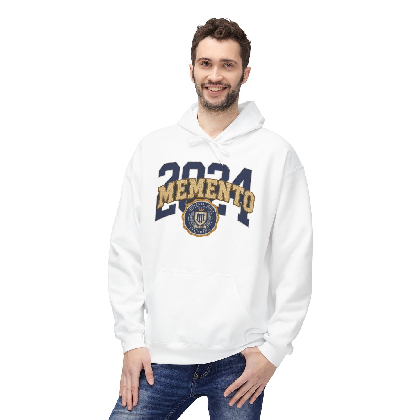 2024 Memento Hoodie — Retro Varsity Graduation Pullover