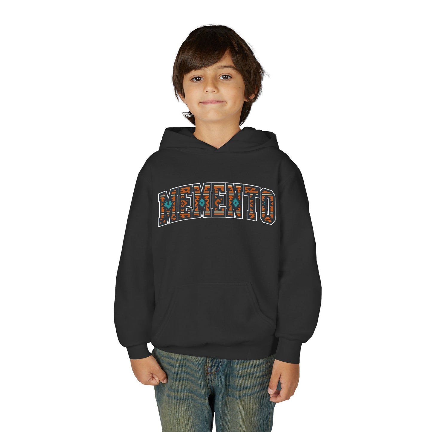 Kids Aztec Print Hoodie — Youth Aztec Pattern Pullover - Memento Mori Clothing