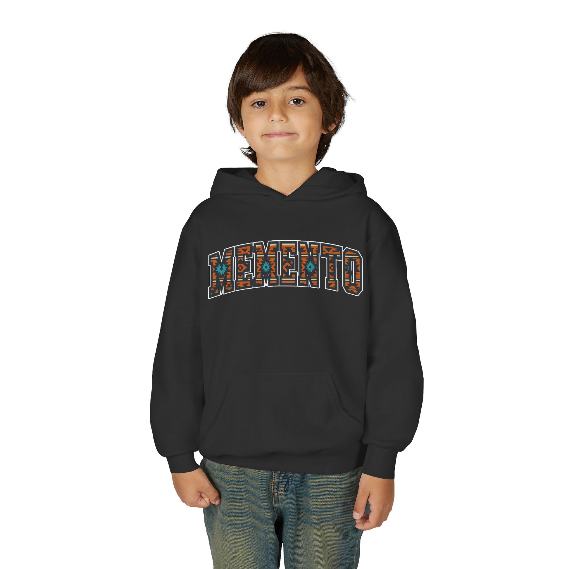Kids Aztec Print Hoodie — Youth Aztec Pattern Pullover - Memento Mori Clothing