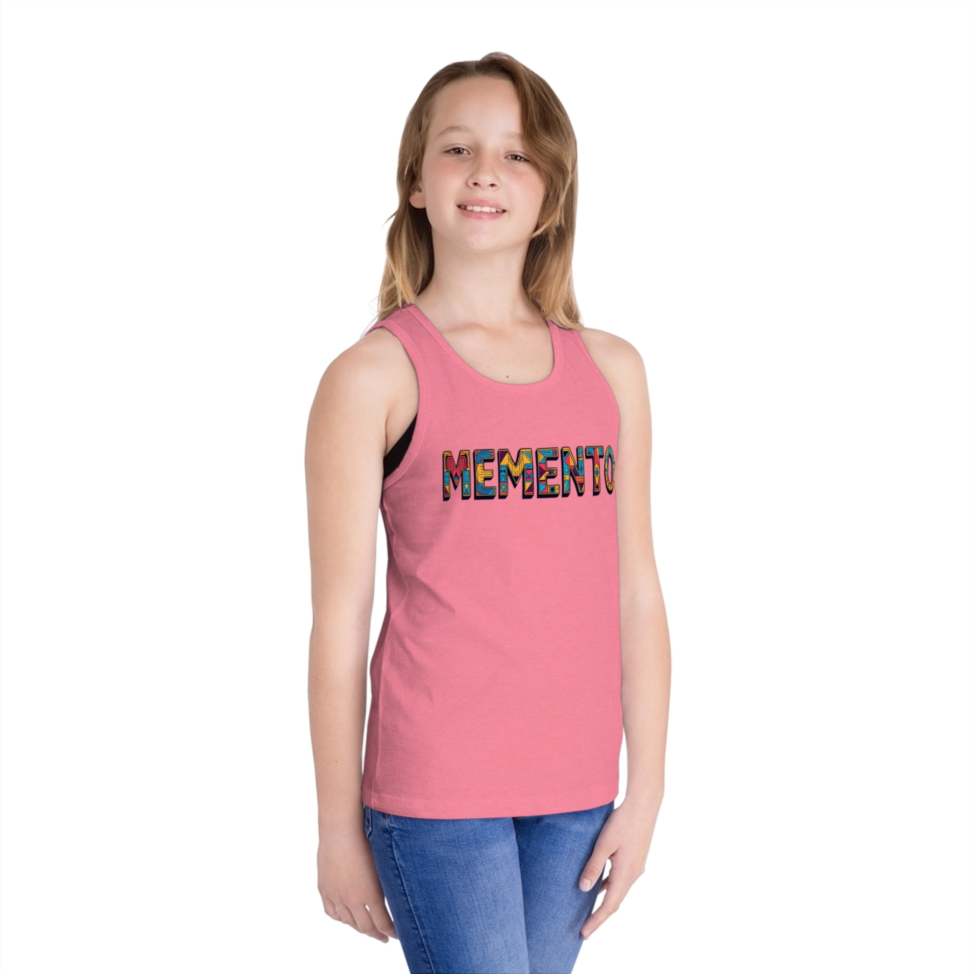 Colorful 'Memento' Kid's Jersey Tank Top - Memento Mori Clothing