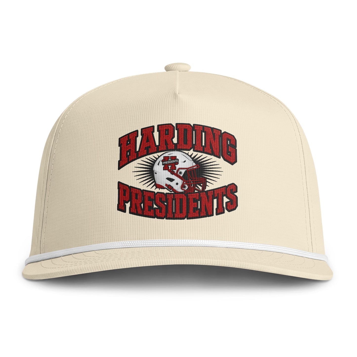 Harding Presidents Football Rope Cap — Vintage Team Logo Hat