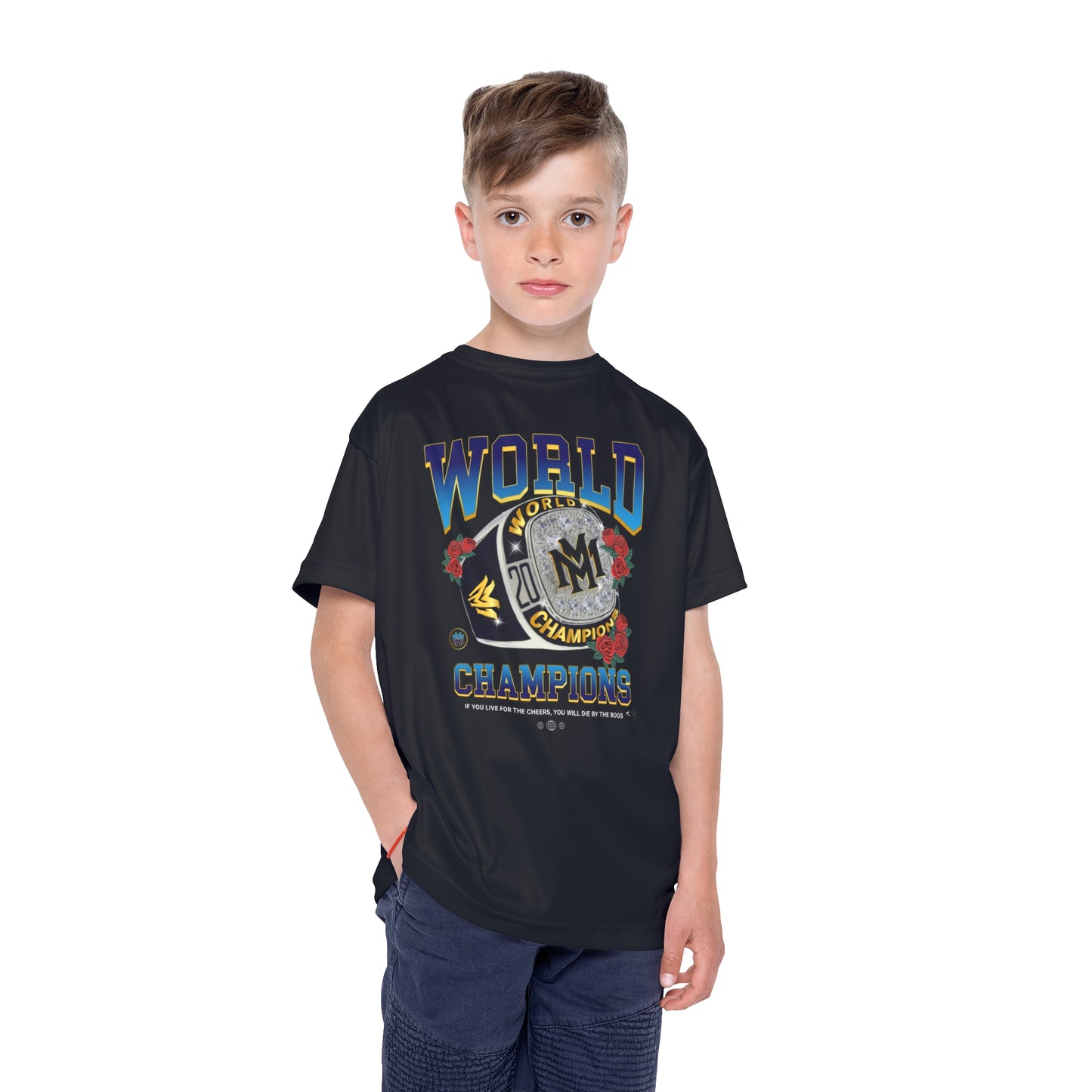 Kids Sports Jersey - World Champions Design for Young Athletes - Memento Mori Clothing