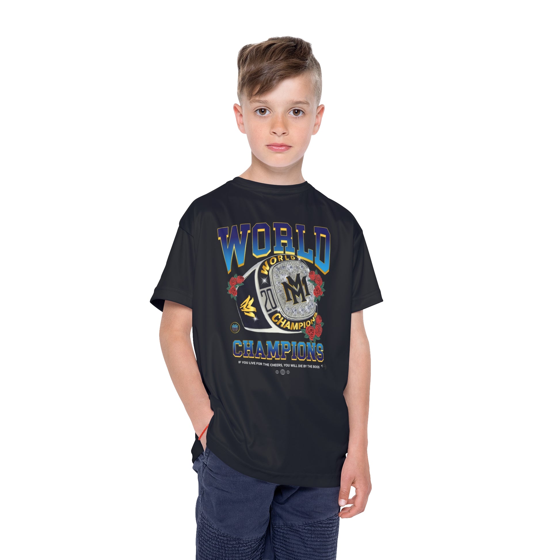Kids Sports Jersey - World Champions Design for Young Athletes - Memento Mori Clothing