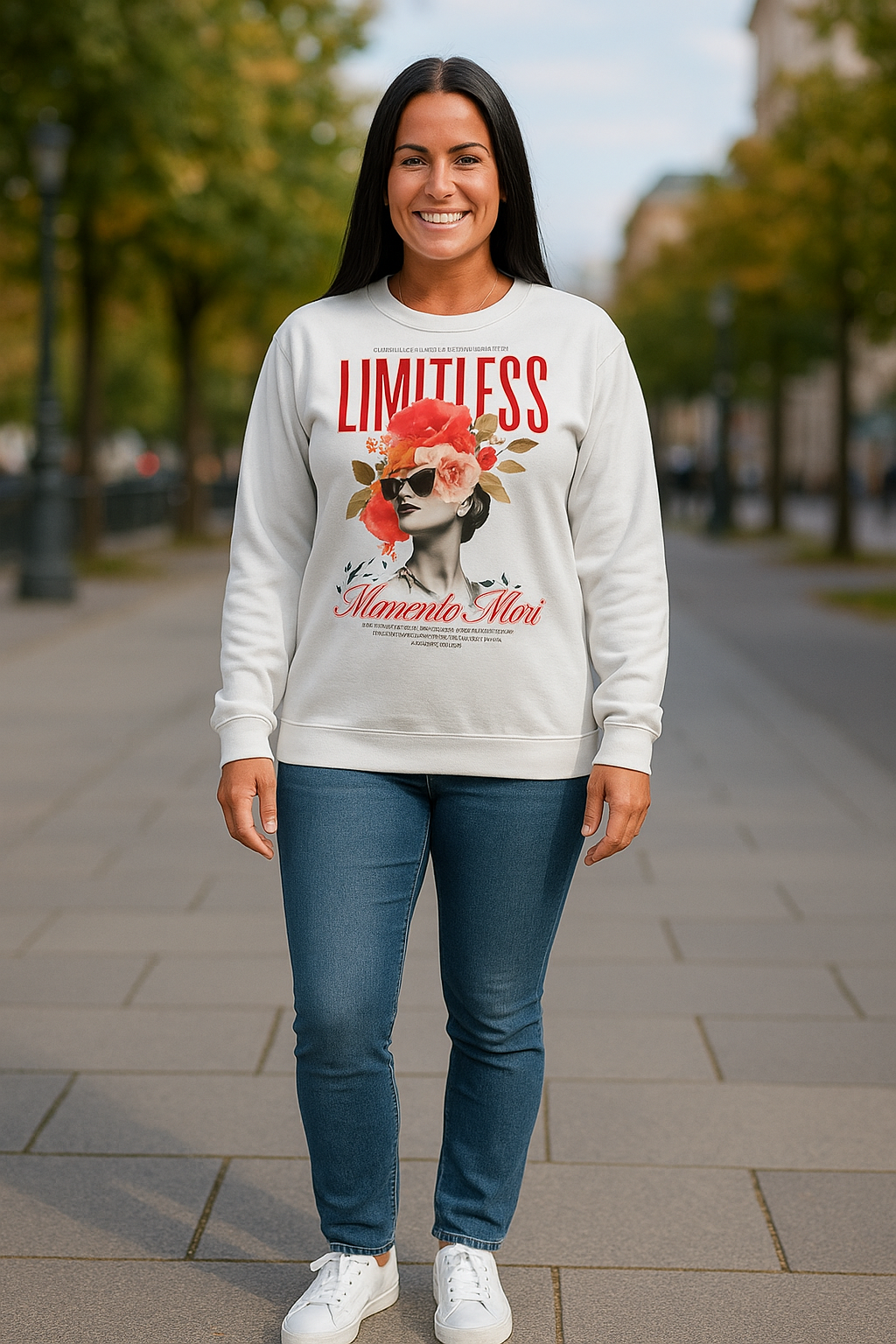 Limitless Non-Shrink Mock Neck Sweatshirt - Memento Mori Clothing