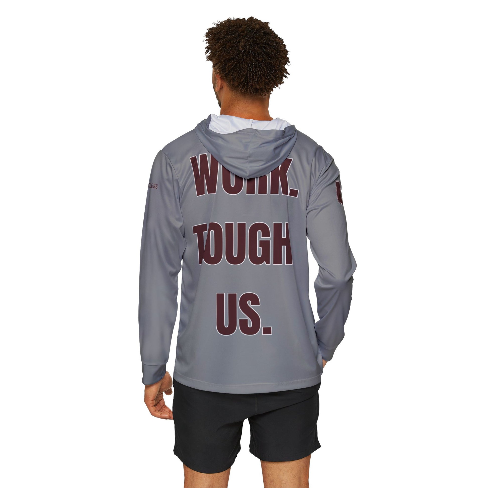 Urbana 'Work Tough Us' Men's Sports Warmup Hoodie - Memento Mori Clothing