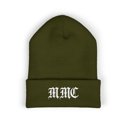 Gothic MMC Embroidered Cuffed Beanie - Memento Mori Clothing