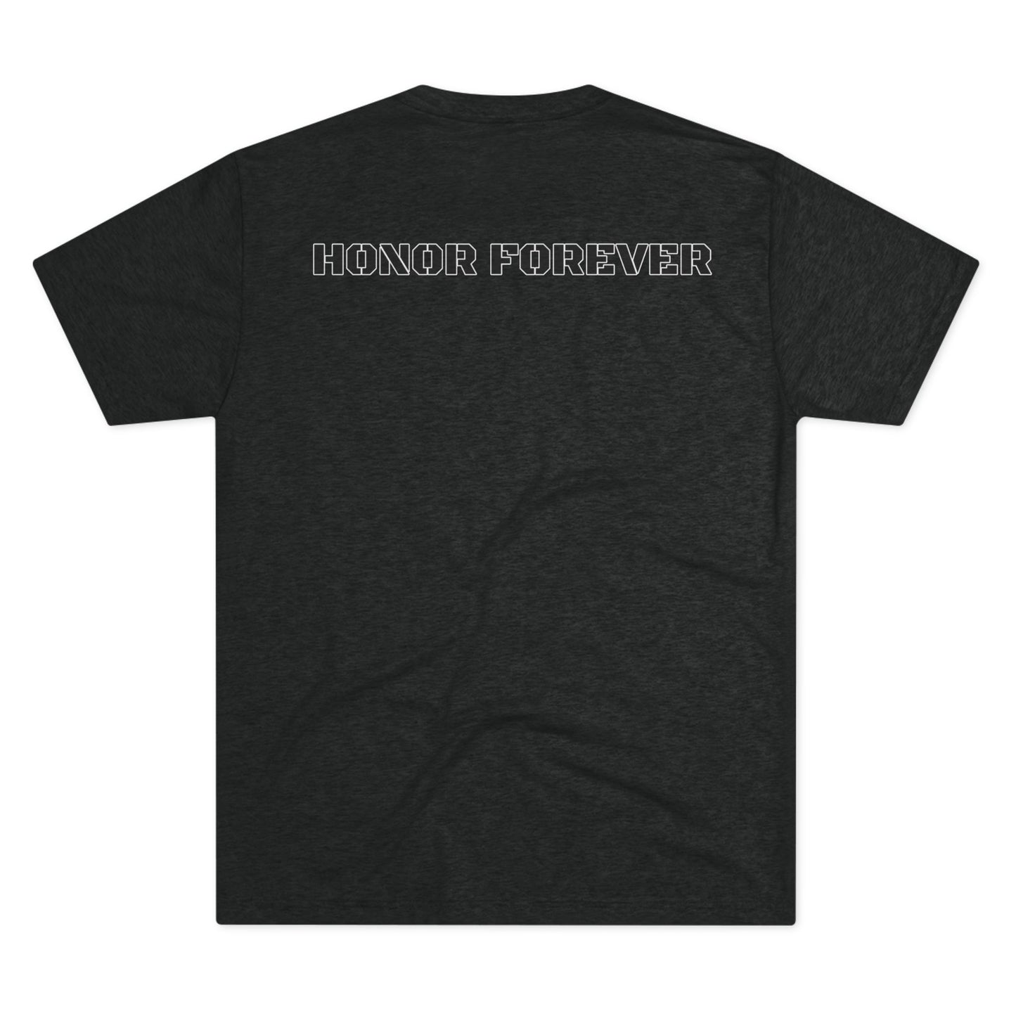 Honor Forever Crew Tee — Harding Script Chest & "Honor Forever" Back Graphic