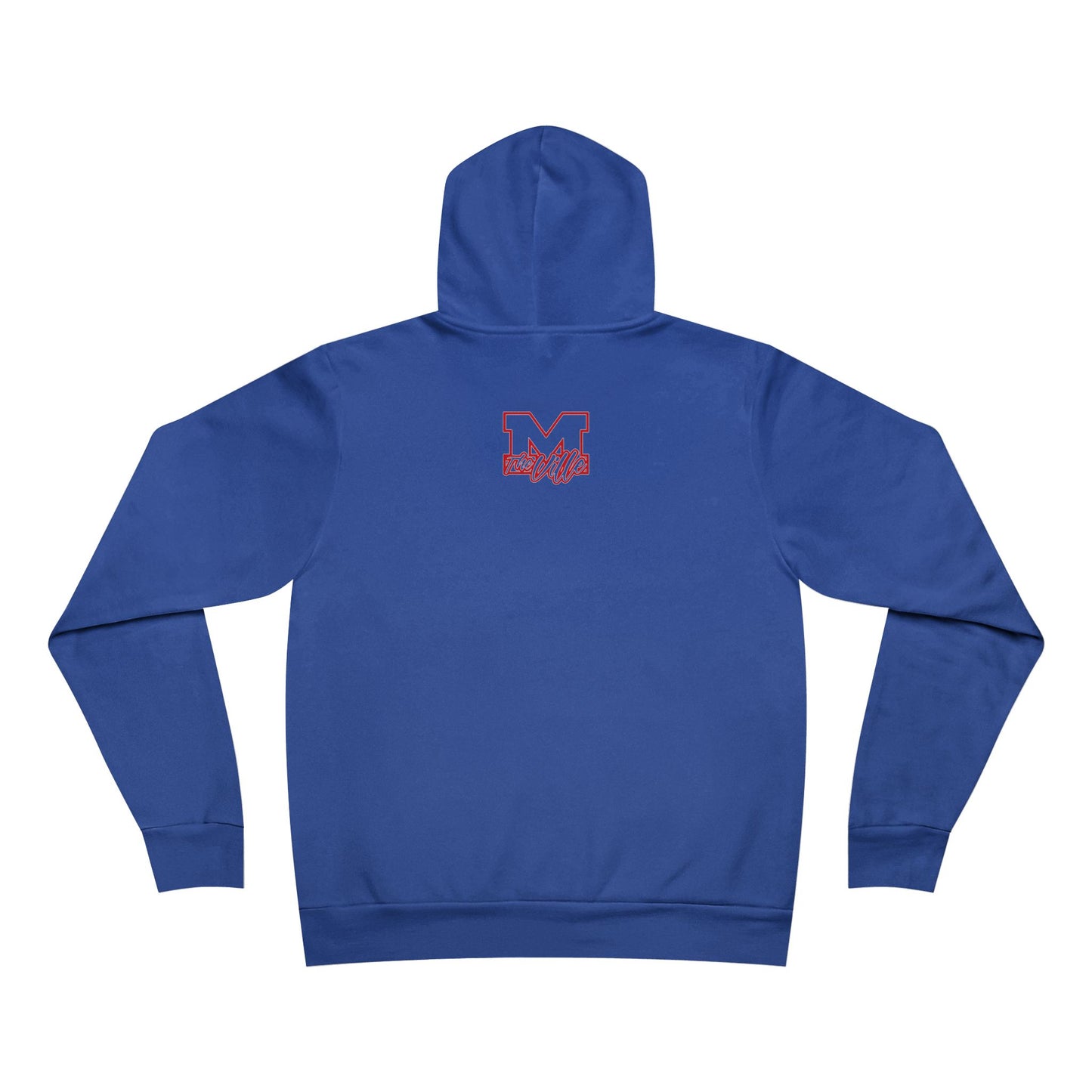 Marysville Script Hoodie — Retro Campus Pullover with Back 'M' Logo - Memento Mori Clothing