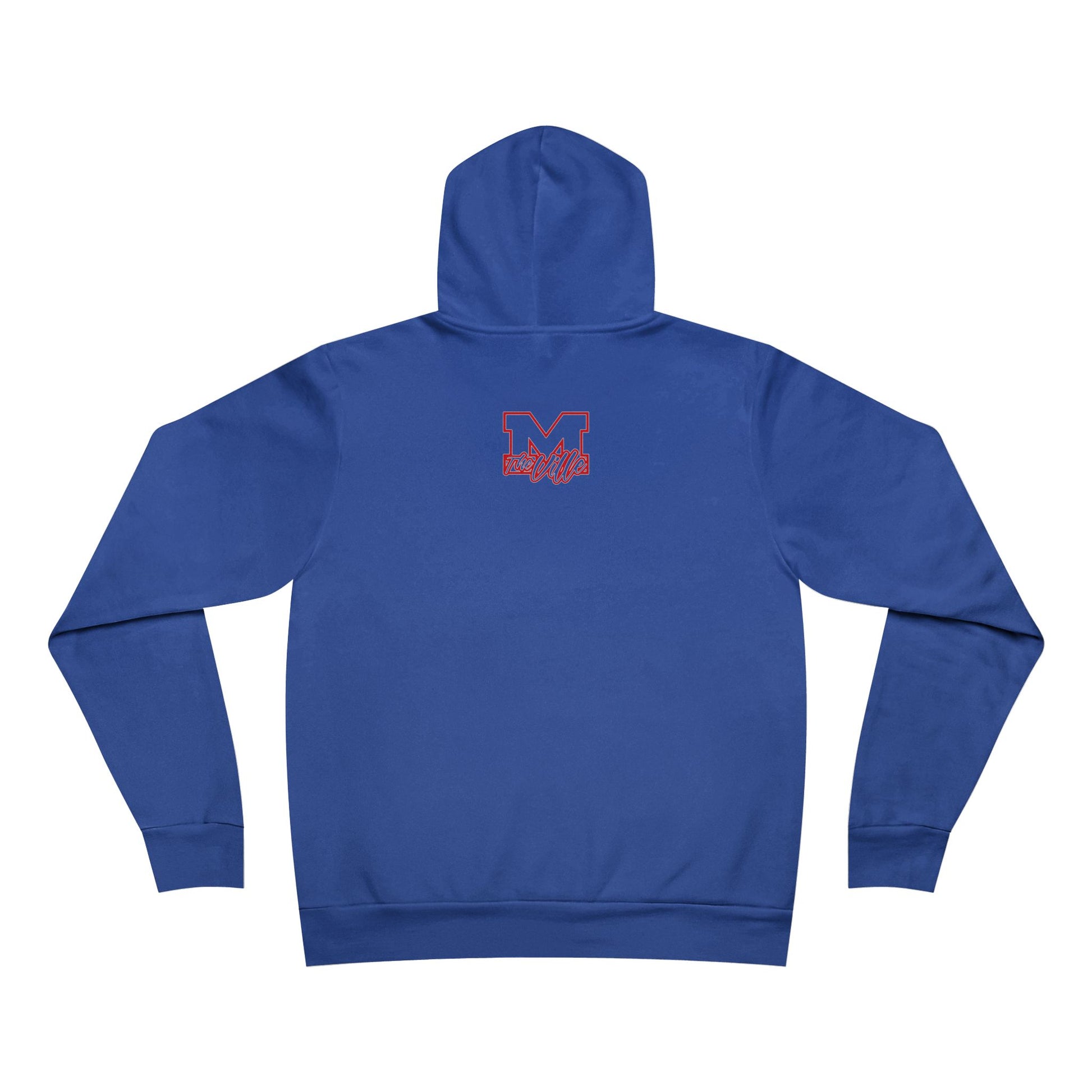 Marysville Script Hoodie — Retro Campus Pullover with Back 'M' Logo - Memento Mori Clothing