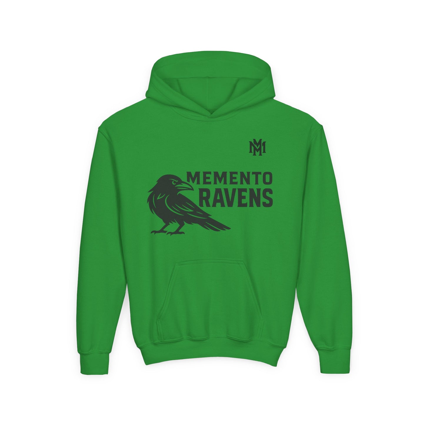 Kids Memento Ravens Hoodie — Youth Hooded Sweatshirt - Memento Mori Clothing