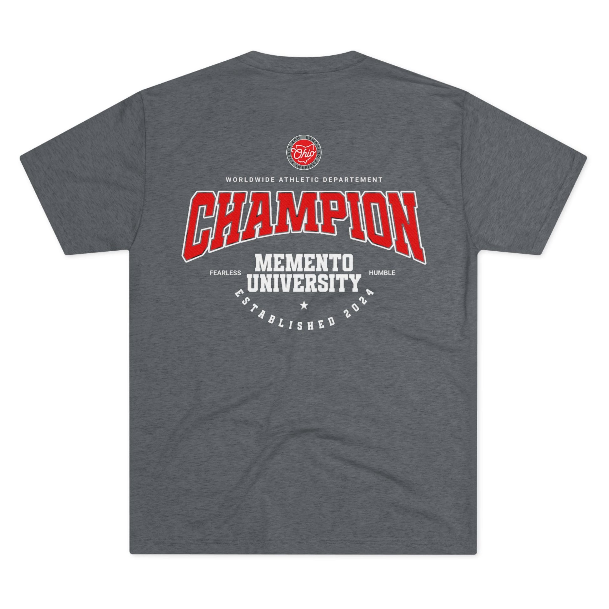 Ohio State Football Tri-Blend Tee - Memento Mori Clothing
