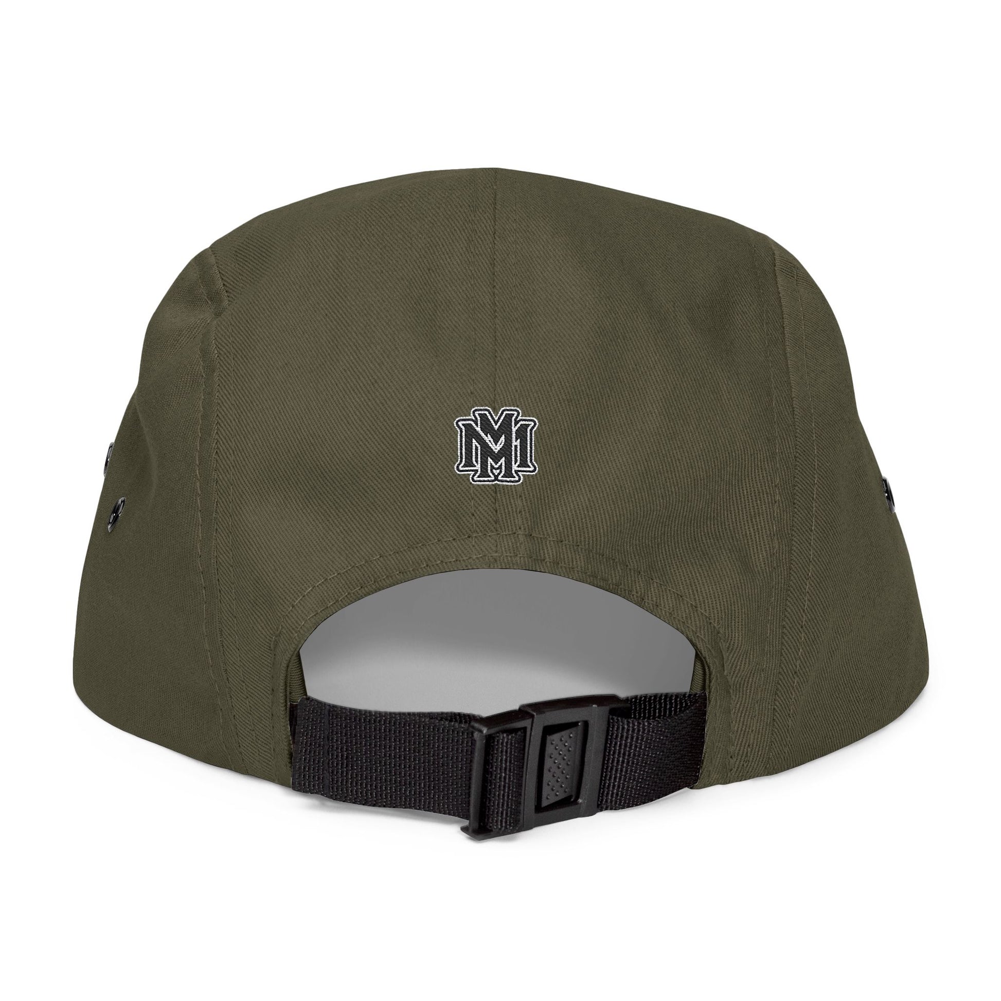 Embroidered 5 Panel Cap - Memento Logo Design - Memento Mori Clothing
