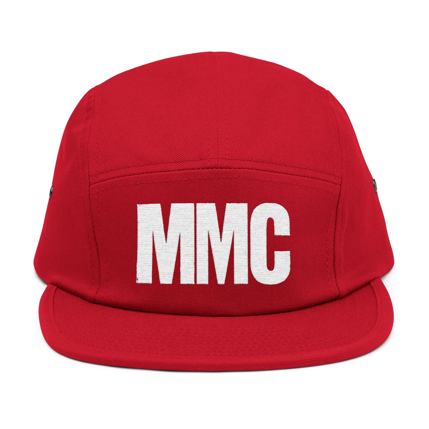 Embroidered 5-Panel Cap — MMC Front Logo & Script Back - Memento Mori Clothing