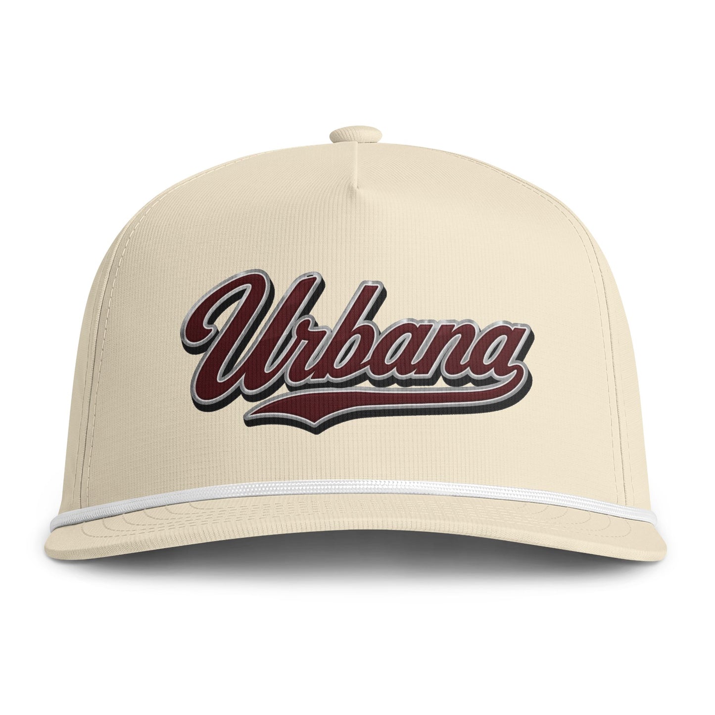 Urbana Rope Cap — Vintage Script Baseball Hat