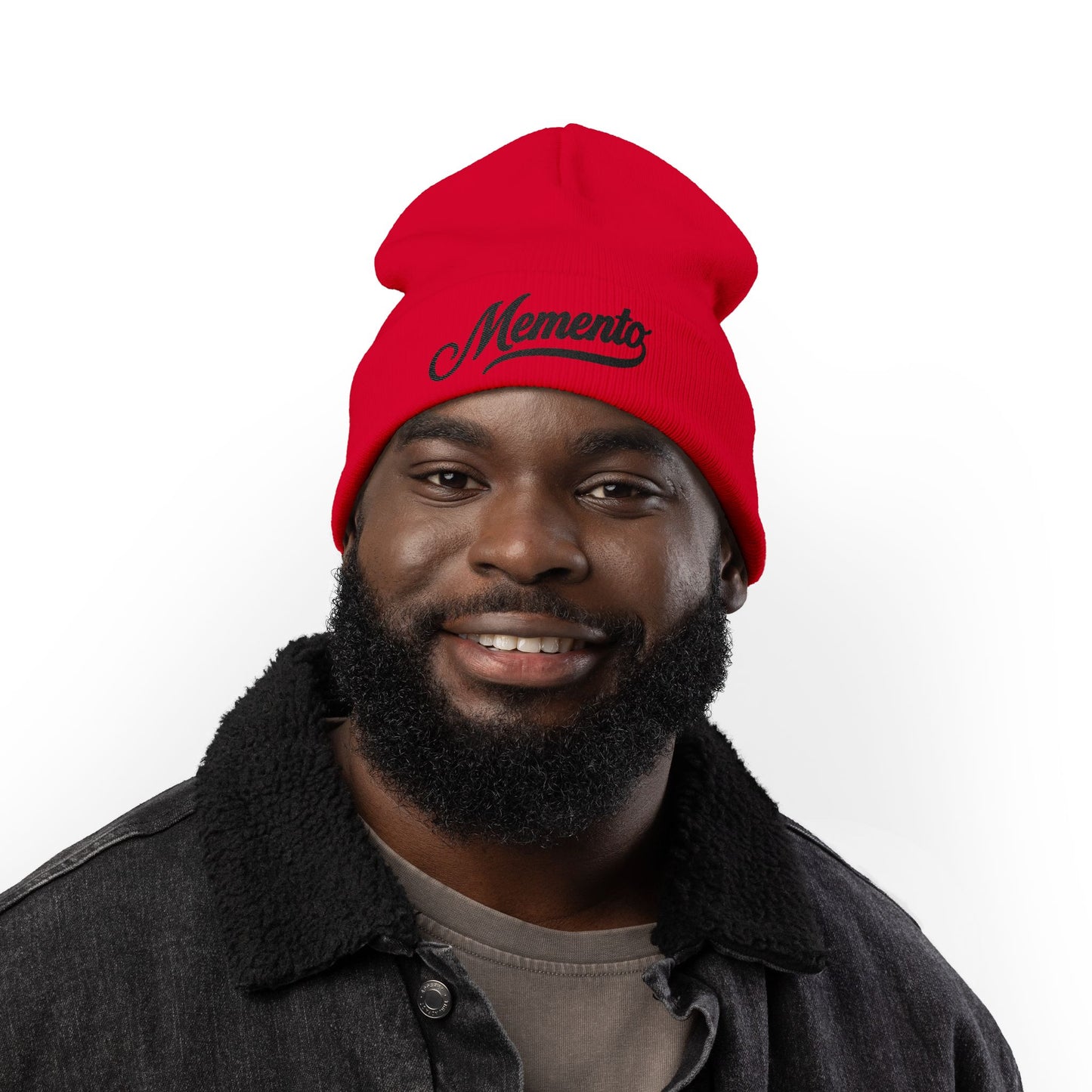 Beanie Hat Memento Mori Embroidered